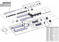 SR Suntour Kiinnityspultti Sekä Kiinnitysmutteri -FKA054