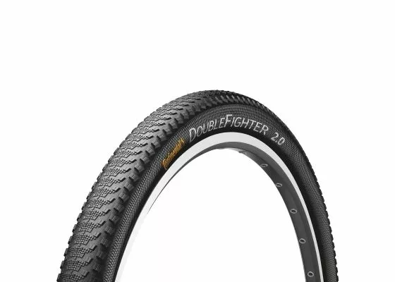 Continental Double Fighter 3 Kaupunkirengas 29x2.00 50-622, Musta